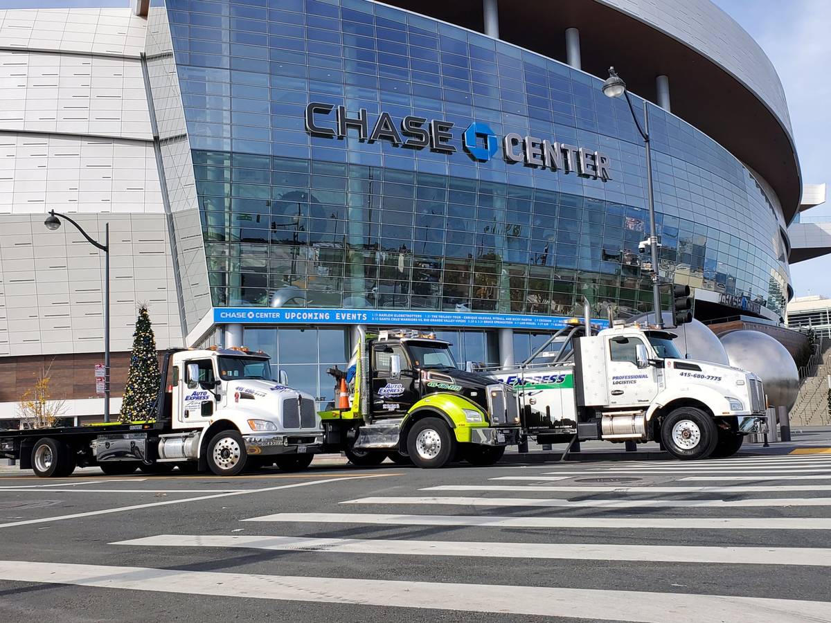 Auto Express fleet at Chase Center SF